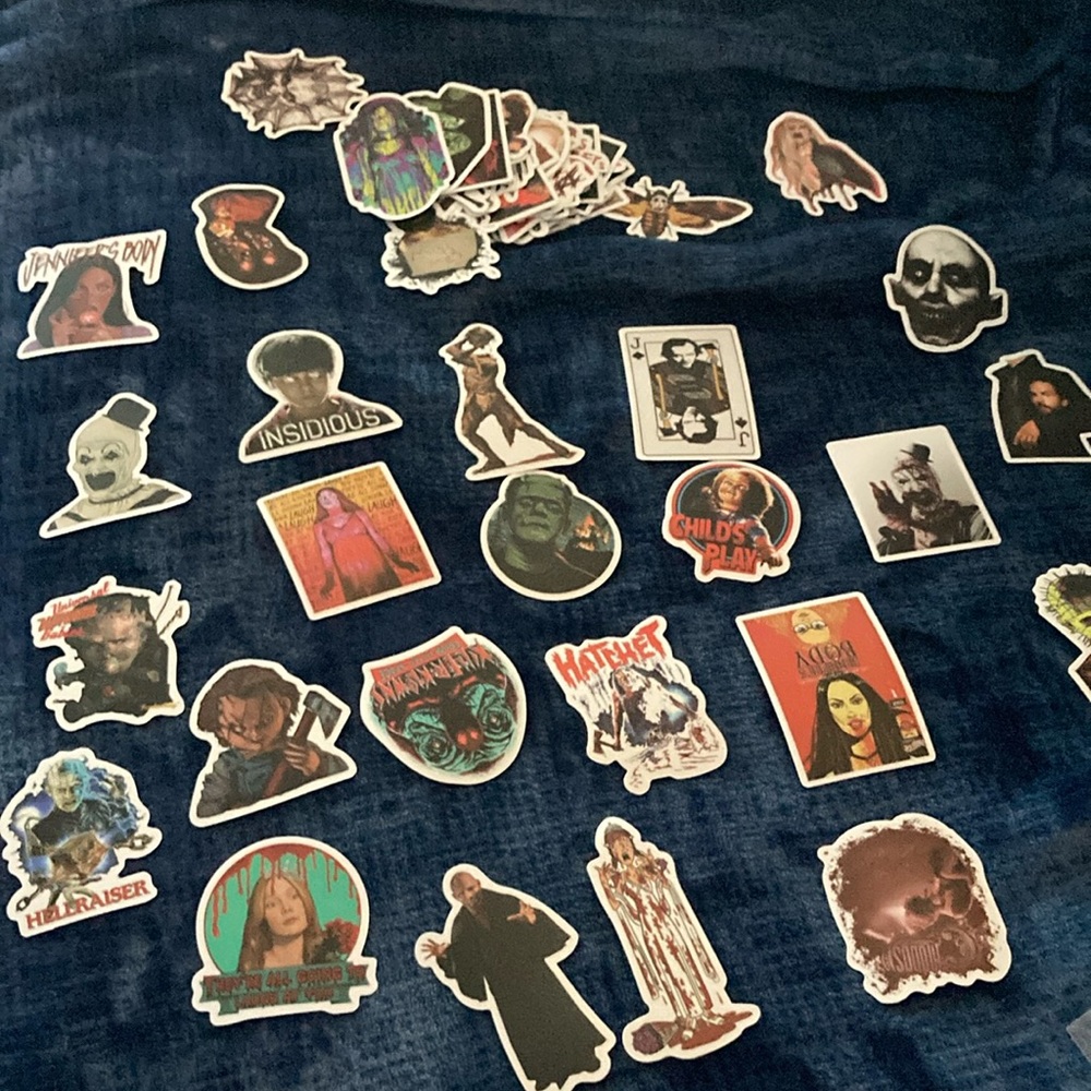 Horror Movie Themed Stickers